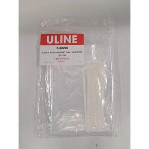 ULINE Gallon Disposable Bags 20/Pack 15" x 20" Product Packaging Clear Plastic